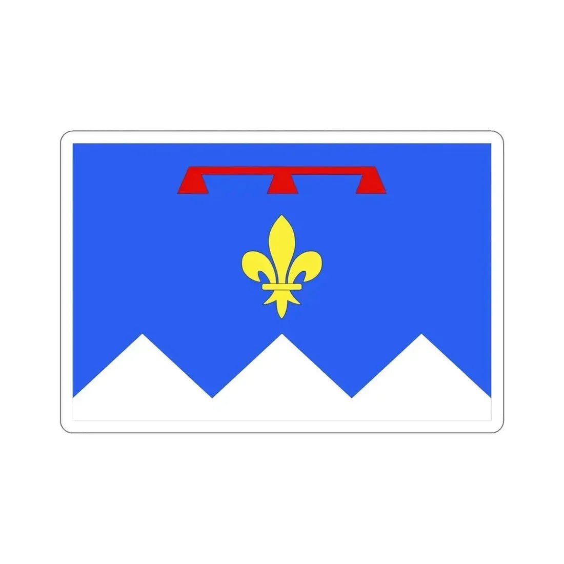 Flag of Alpes de Haute Provence France 2 STICKER Vinyl Die-Cut Decal - The Sticker Space