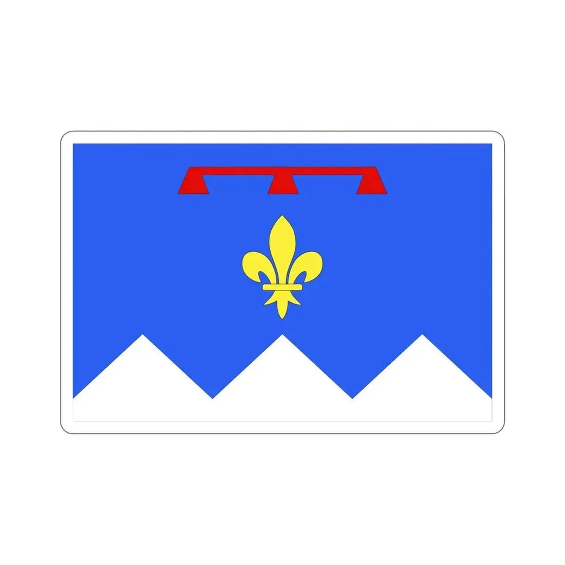 Flag of Alpes de Haute Provence France 2 STICKER Vinyl Die-Cut Decal - The Sticker Space