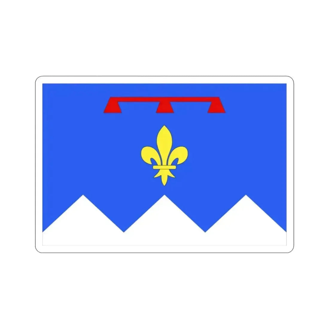 Flag of Alpes de Haute Provence France 2 STICKER Vinyl Die-Cut Decal - The Sticker Space
