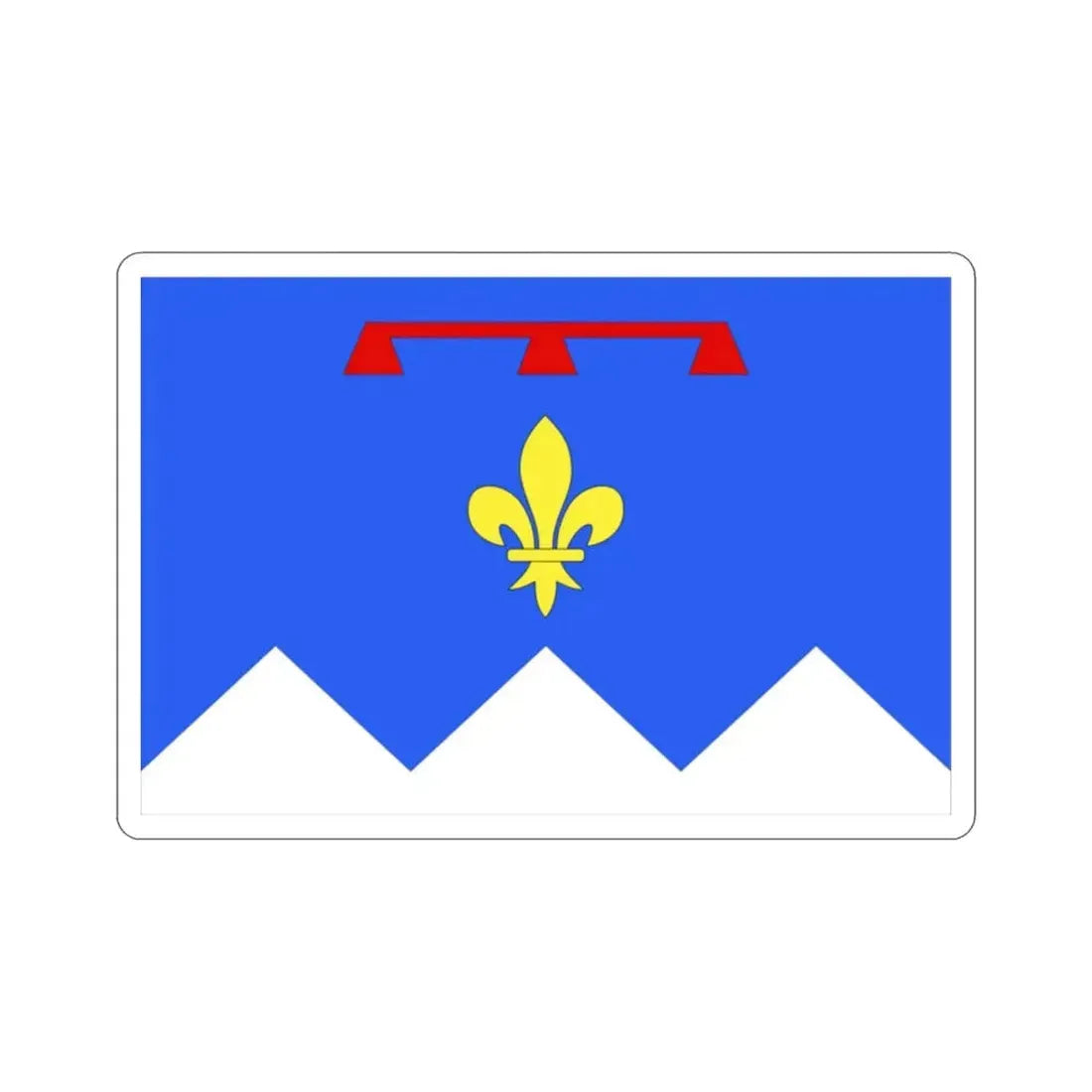 Flag of Alpes de Haute Provence France 2 STICKER Vinyl Die-Cut Decal - The Sticker Space