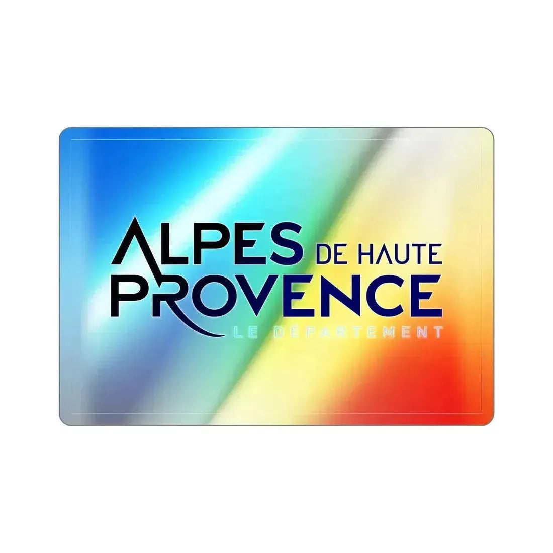 Flag of Alpes de Haute Provence France Holographic STICKER Die-Cut Vinyl Decal 5 Inch - The Sticker Space