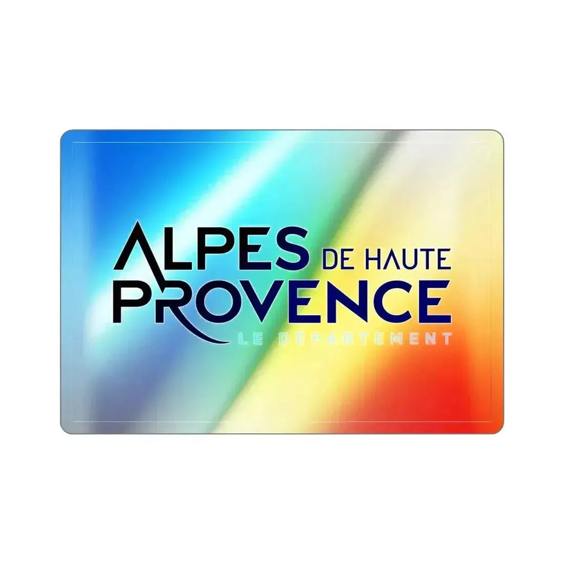 Flag of Alpes de Haute Provence France Holographic STICKER Die-Cut Vinyl Decal - The Sticker Space