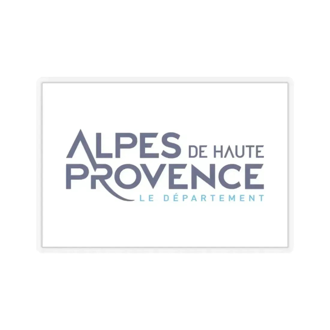 Flag of Alpes de Haute Provence France - STICKER Vinyl Kiss-Cut Decal 2 Inch Transparent - The Sticker Space