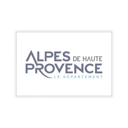 Flag of Alpes de Haute Provence France - STICKER Vinyl Kiss-Cut Decal 2 Inch Transparent - The Sticker Space