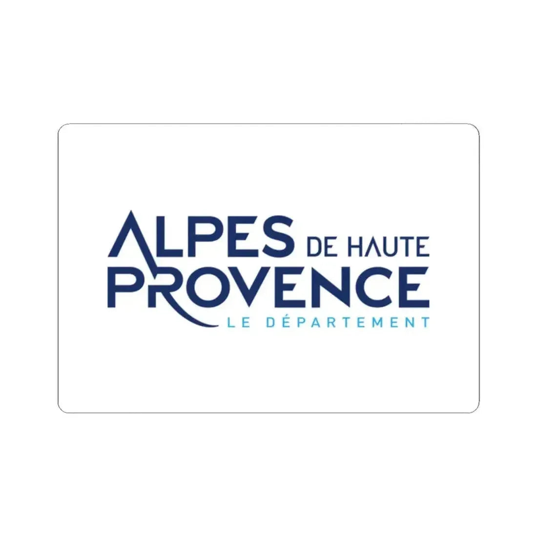 Flag of Alpes de Haute Provence France - STICKER Vinyl Kiss-Cut Decal 2 Inch White - The Sticker Space