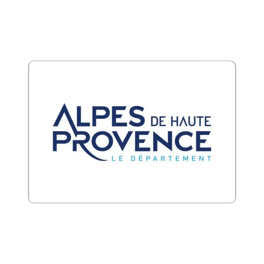 Flag of Alpes de Haute Provence France - STICKER Vinyl Kiss-Cut Decal 2 Inch White - The Sticker Space