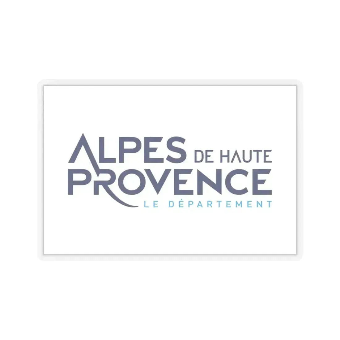 Flag of Alpes de Haute Provence France - STICKER Vinyl Kiss-Cut Decal 4 Inch Transparent - The Sticker Space