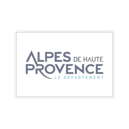 Flag of Alpes de Haute Provence France - STICKER Vinyl Kiss-Cut Decal 4 Inch Transparent - The Sticker Space