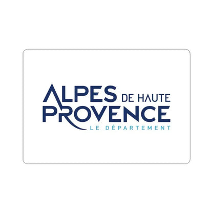 Flag of Alpes de Haute Provence France - STICKER Vinyl Kiss-Cut Decal 4 Inch White - The Sticker Space