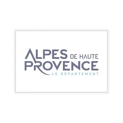 Flag of Alpes de Haute Provence France - STICKER Vinyl Kiss-Cut Decal 6 Inch Transparent - The Sticker Space