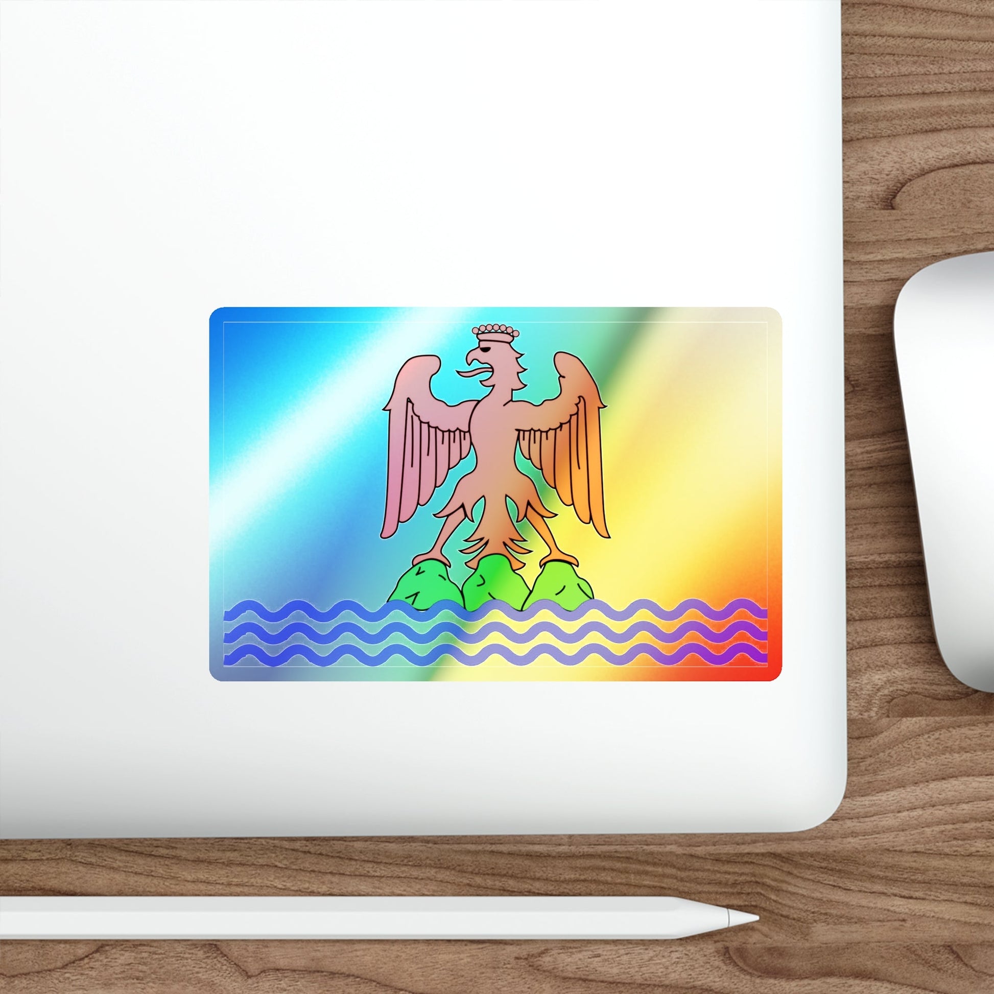 Flag of Alpes Maritimes France 2 Holographic STICKER Die-Cut Vinyl Decal-The Sticker Space