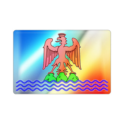 Flag of Alpes Maritimes France 2 Holographic STICKER Die-Cut Vinyl Decal-2 Inch-The Sticker Space