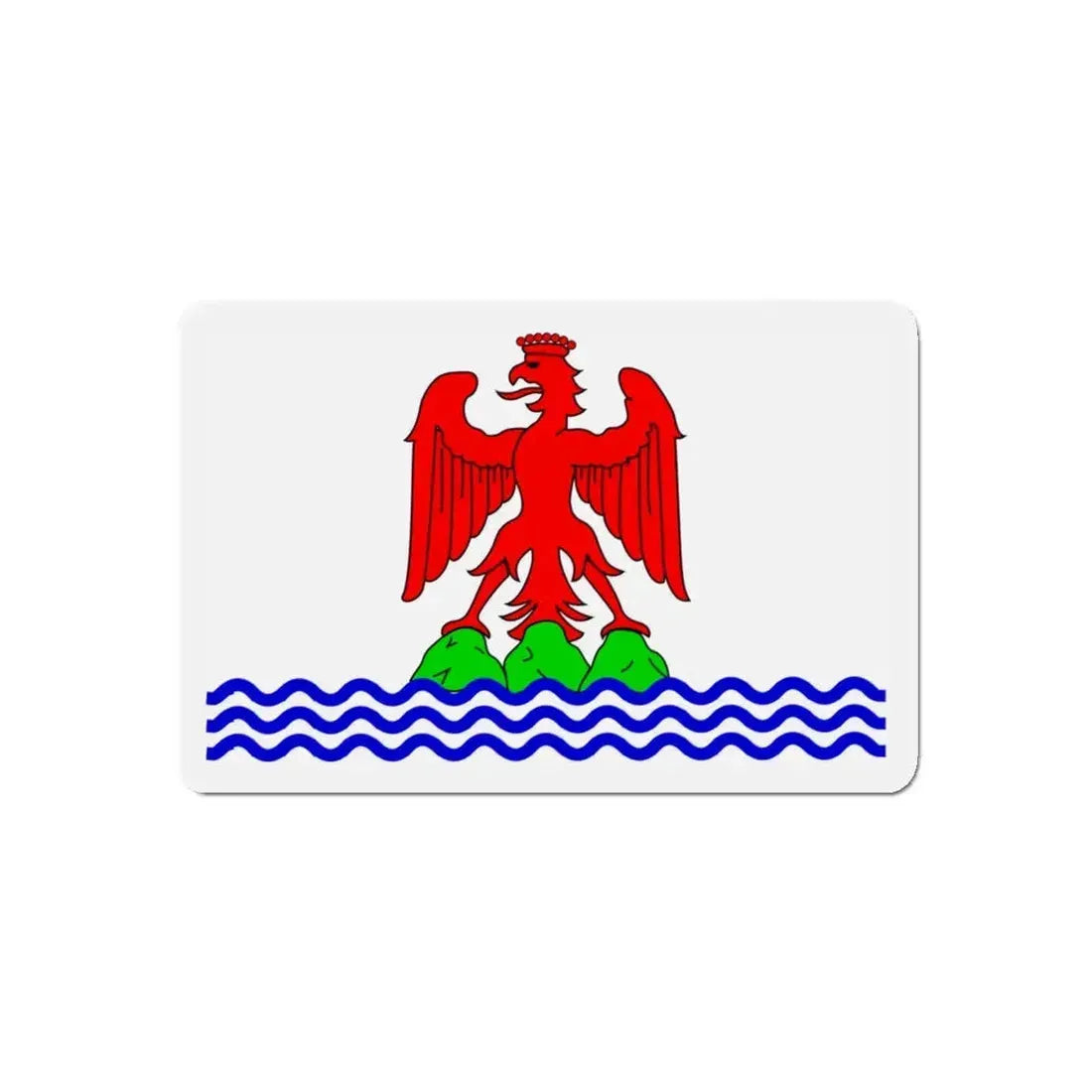 Flag of Alpes Maritimes France 2 - Refrigerator Magnet 4 Inch - The Sticker Space