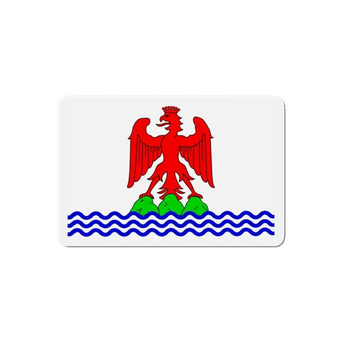 Flag of Alpes Maritimes France 2 - Refrigerator Magnet 6 Inch - The Sticker Space