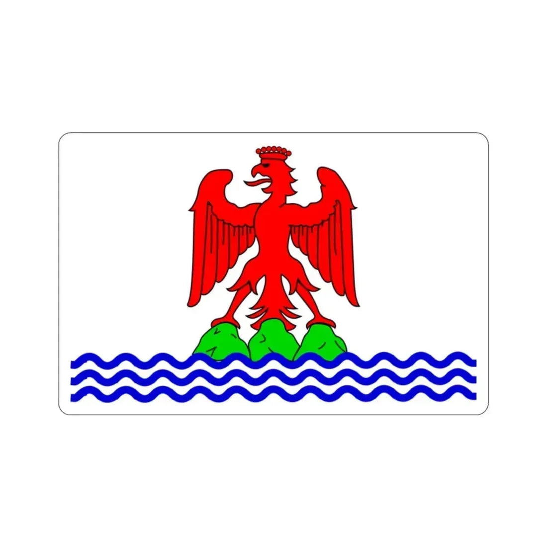 Flag of Alpes Maritimes France 2 STICKER Vinyl Die-Cut Decal 2 Inch - The Sticker Space