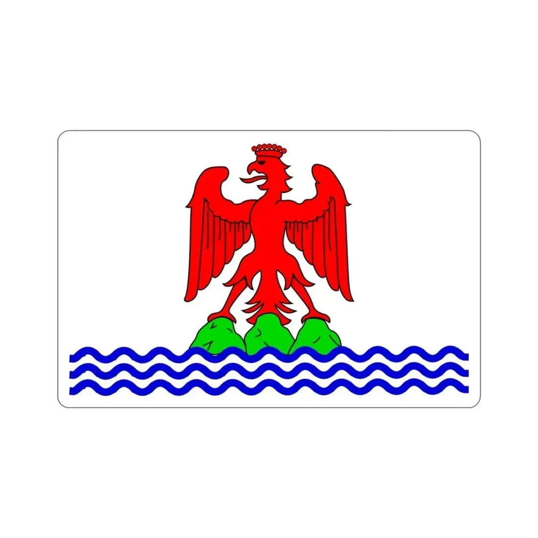 Flag of Alpes Maritimes France 2 STICKER Vinyl Die-Cut Decal 3 Inch - The Sticker Space