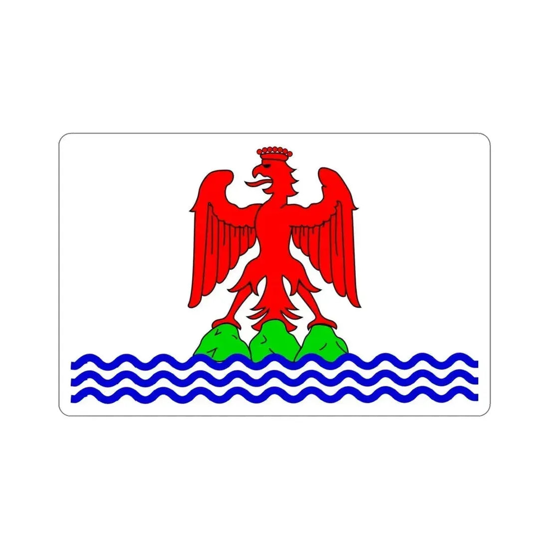 Flag of Alpes Maritimes France 2 STICKER Vinyl Die-Cut Decal 4 Inch - The Sticker Space