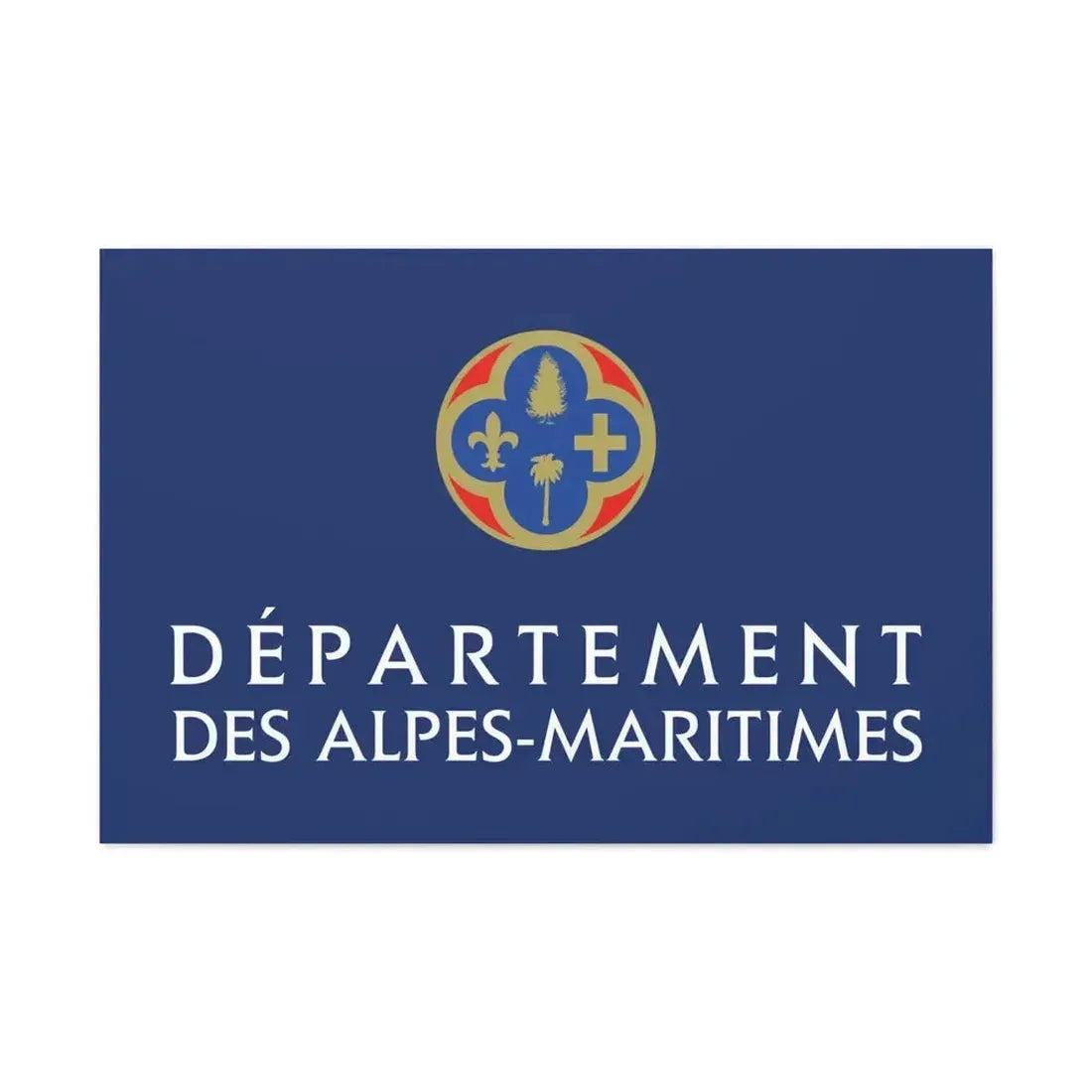 Flag of Alpes Maritimes France - Canvas Wall Art - The Sticker Space