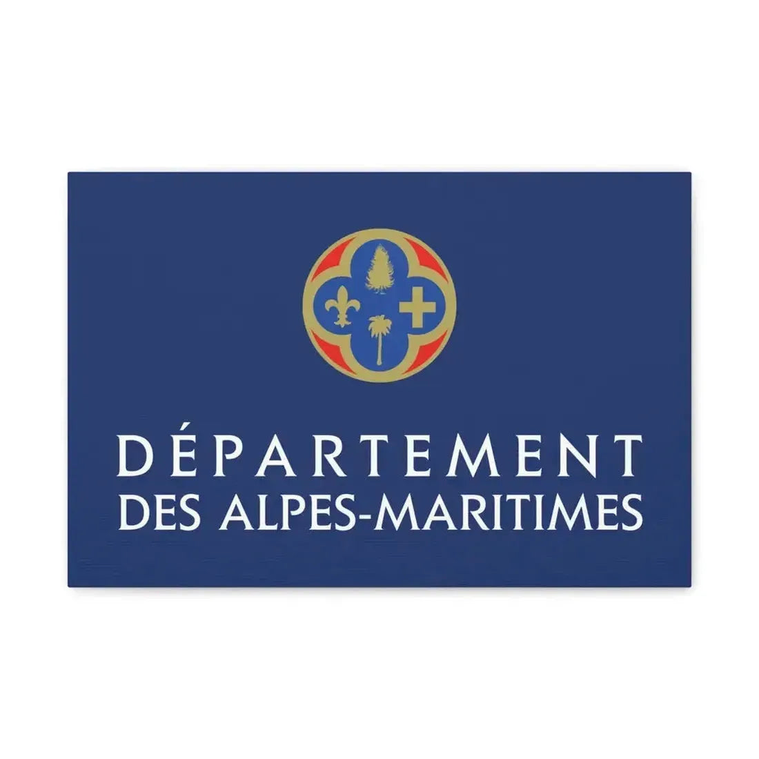 Flag of Alpes Maritimes France - Canvas Wall Art - The Sticker Space