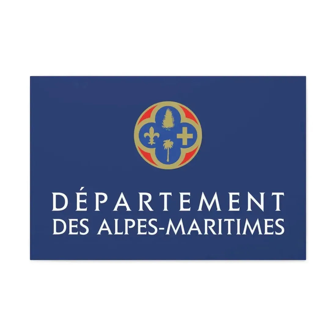 Flag of Alpes Maritimes France - Canvas Wall Art - The Sticker Space