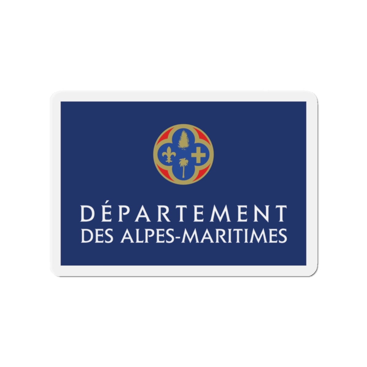 Flag of Alpes Maritimes France - Die-Cut Magnet-2" x 2"-The Sticker Space