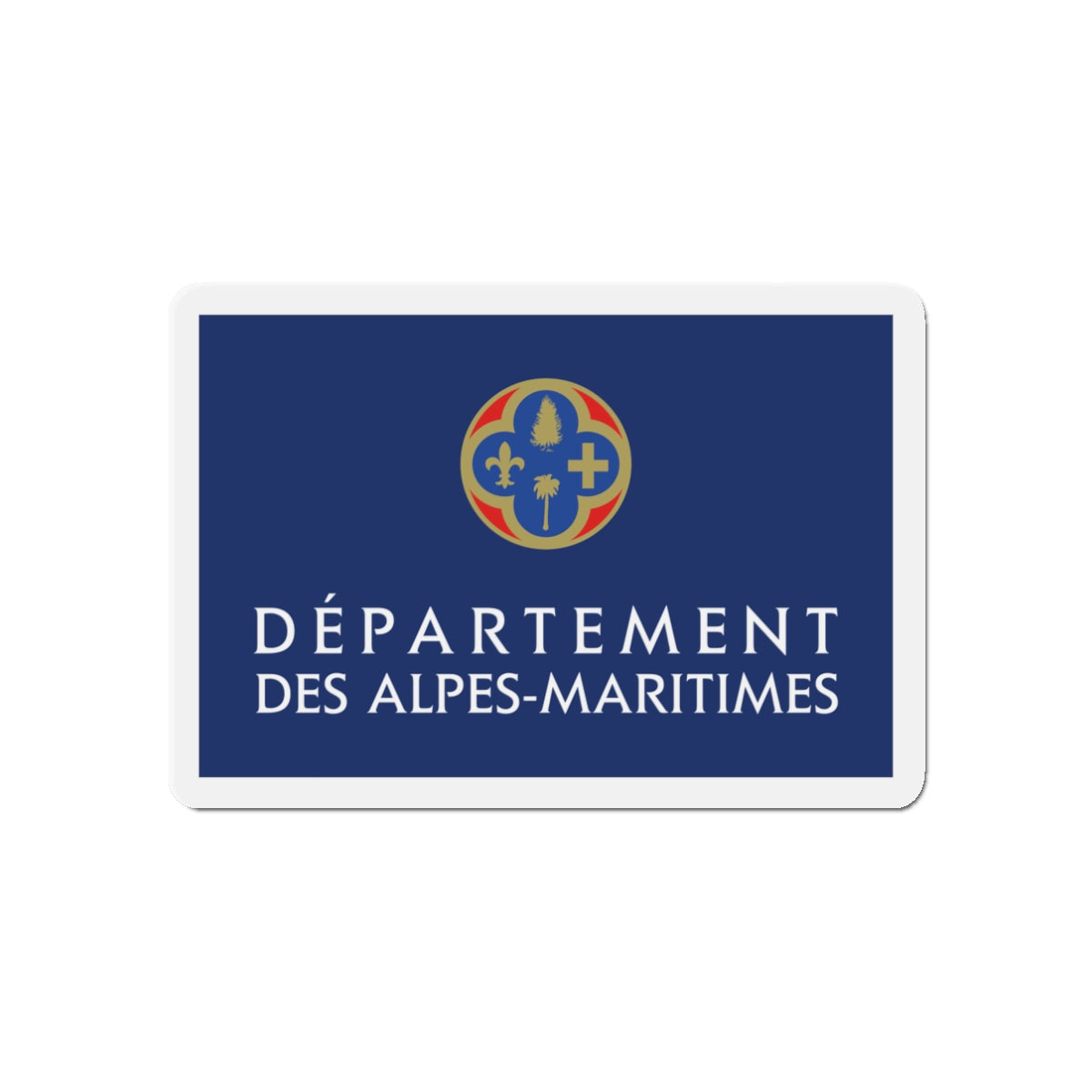 Flag of Alpes Maritimes France - Die-Cut Magnet-3" x 3"-The Sticker Space