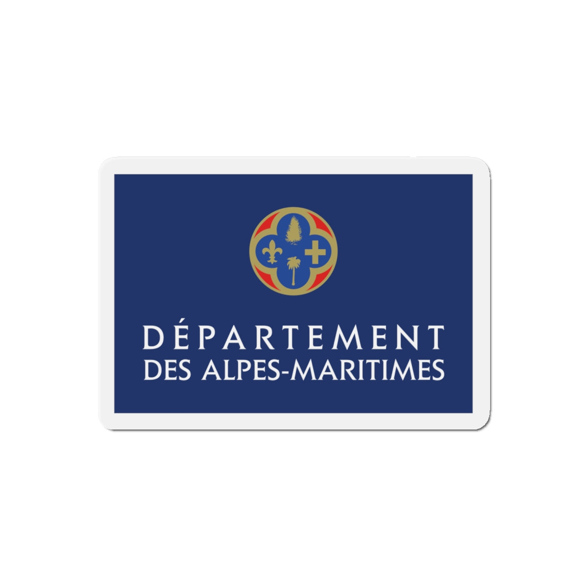 Flag of Alpes Maritimes France - Die-Cut Magnet-5" x 5"-The Sticker Space