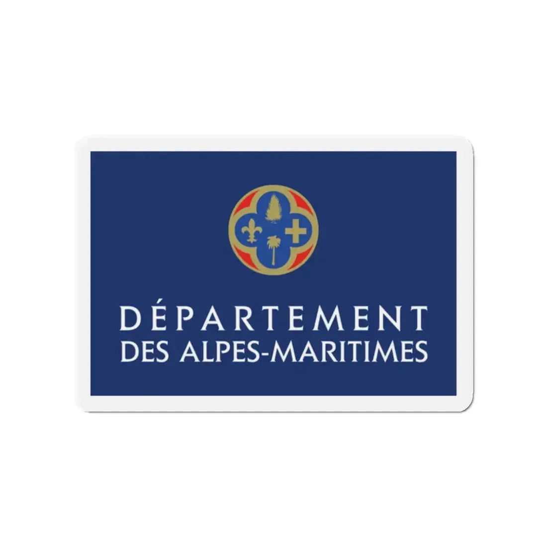 Flag of Alpes Maritimes France - Refrigerator Magnet 2 Inch - The Sticker Space