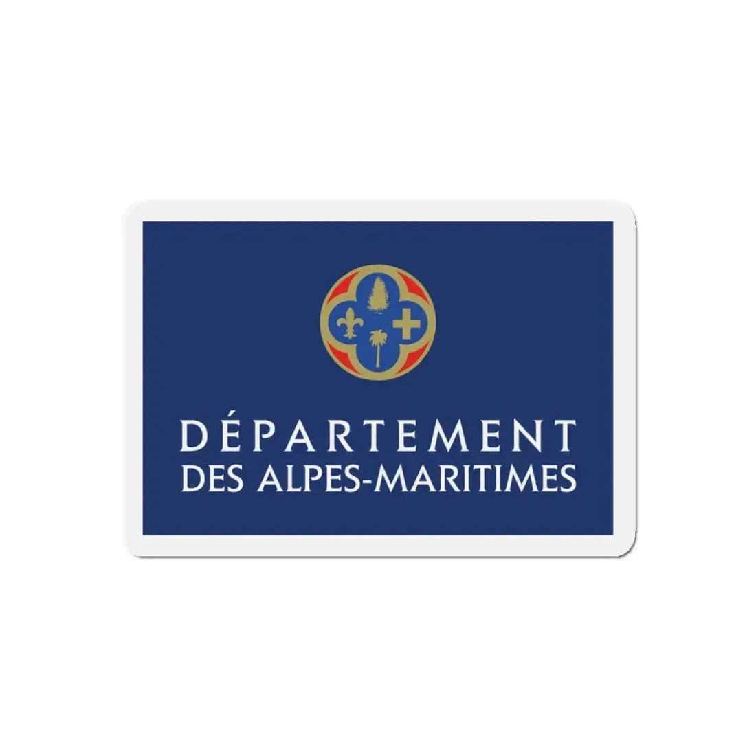 Flag of Alpes Maritimes France - Refrigerator Magnet 4 Inch - The Sticker Space