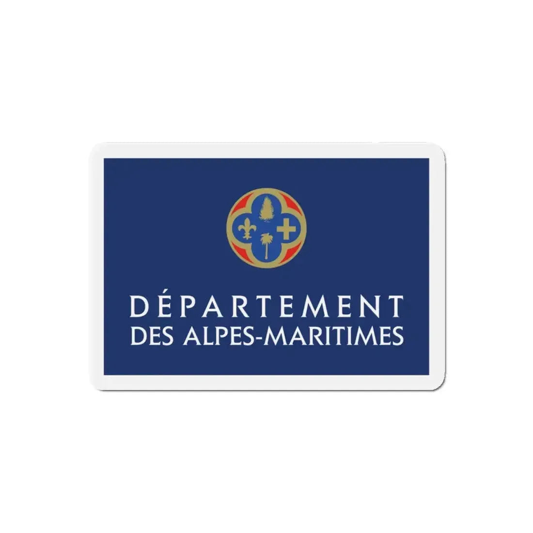 Flag of Alpes Maritimes France - Refrigerator Magnet 5 Inch - The Sticker Space