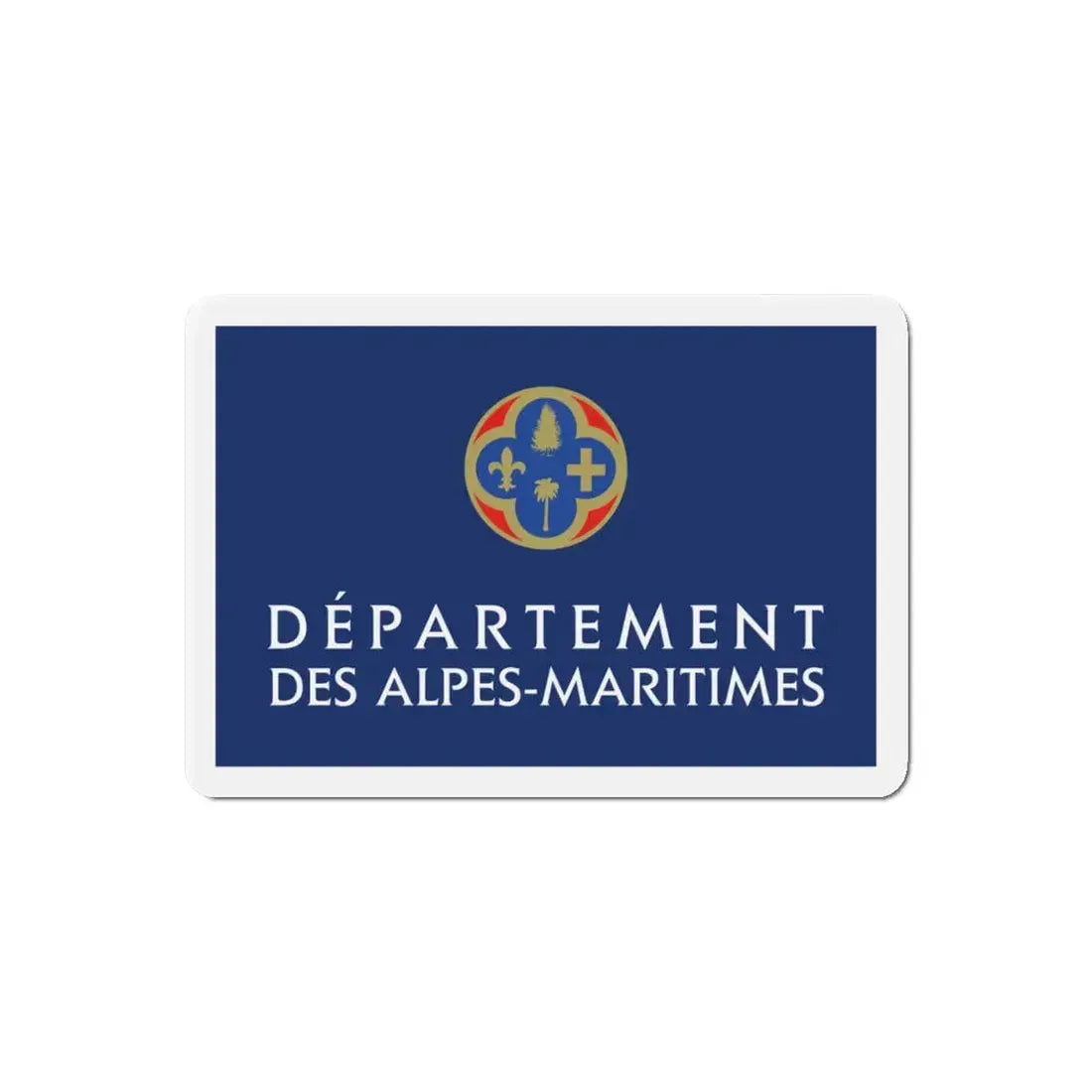 Flag of Alpes Maritimes France - Refrigerator Magnet 6 Inch - The Sticker Space