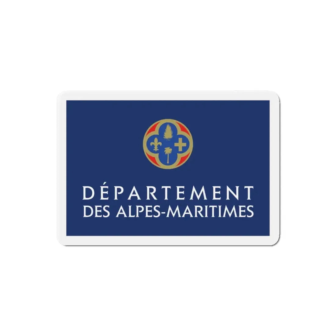 Flag of Alpes Maritimes France - Refrigerator Magnet 6 Inch - The Sticker Space