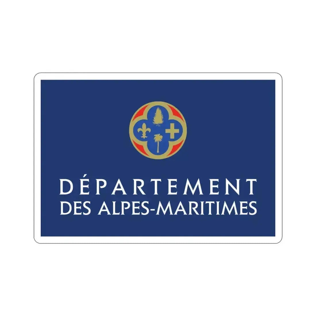 Flag of Alpes Maritimes France STICKER Vinyl Die-Cut Decal 3 Inch - The Sticker Space