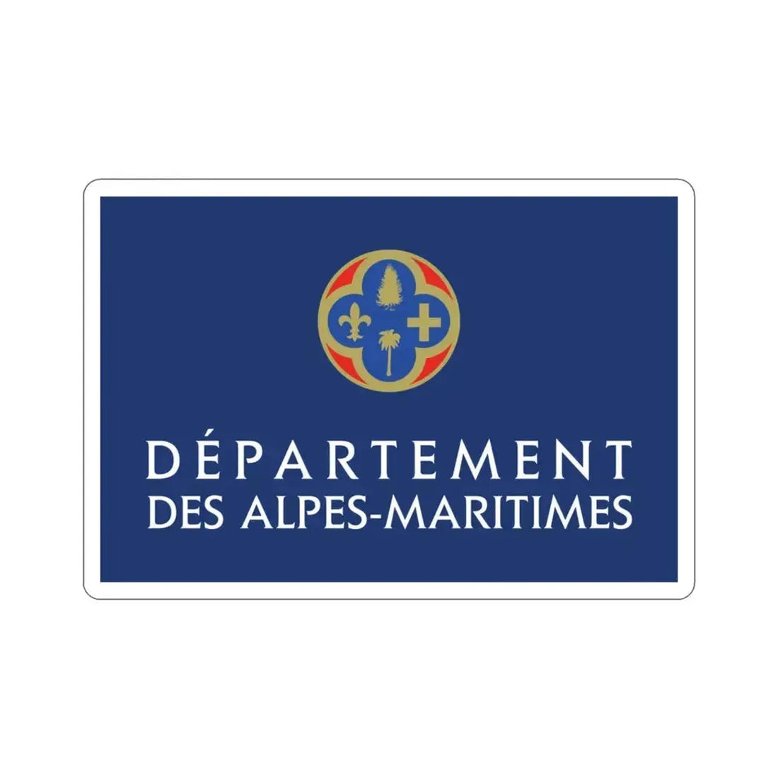 Flag of Alpes Maritimes France STICKER Vinyl Die-Cut Decal 3 Inch - The Sticker Space