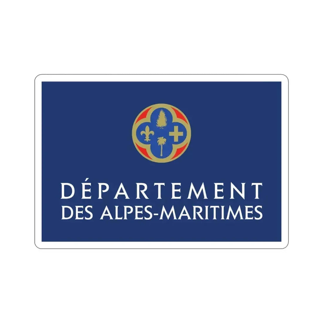 Flag of Alpes Maritimes France STICKER Vinyl Die-Cut Decal 4 Inch - The Sticker Space