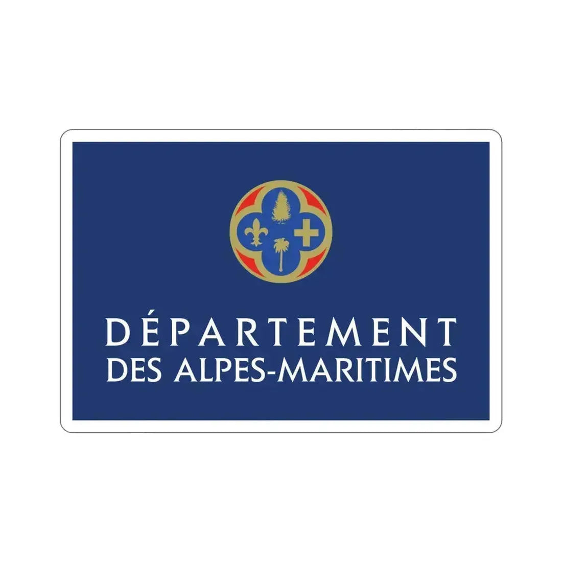 Flag of Alpes Maritimes France STICKER Vinyl Die-Cut Decal 6 Inch - The Sticker Space