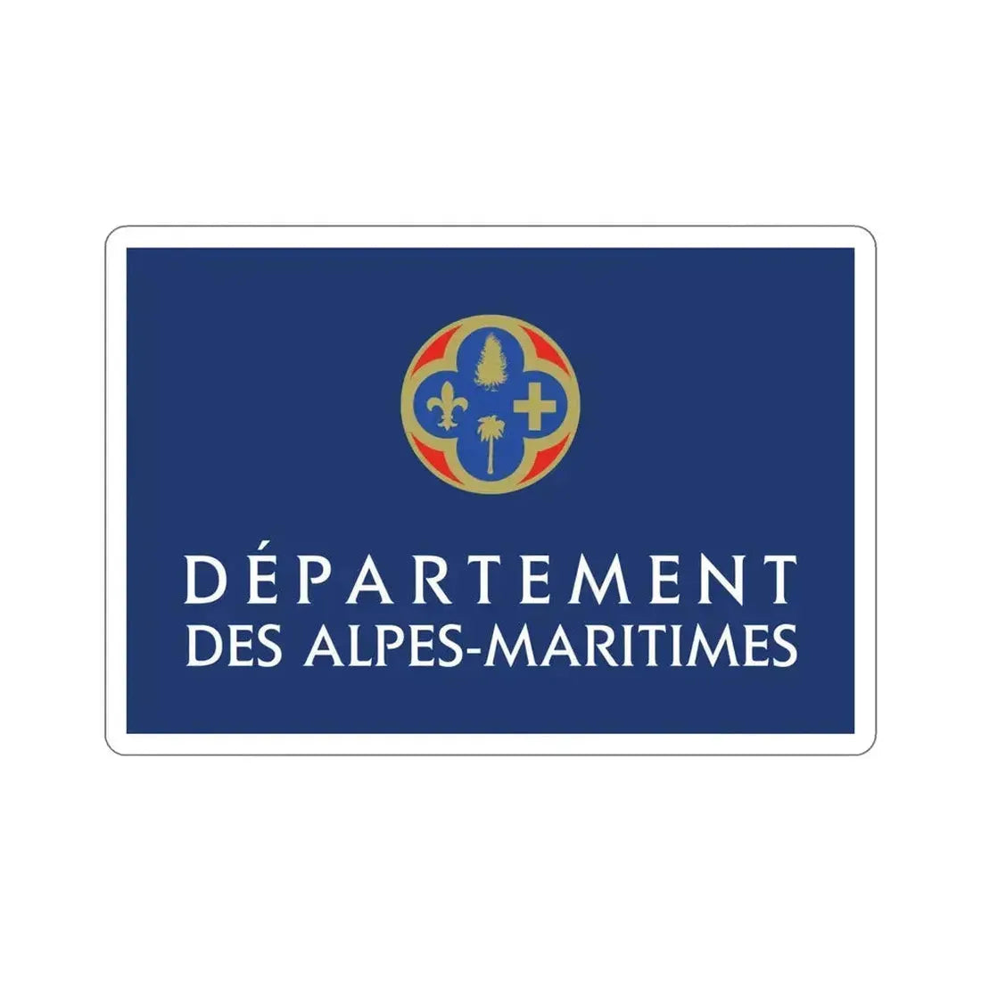 Flag of Alpes Maritimes France STICKER Vinyl Die-Cut Decal - The Sticker Space