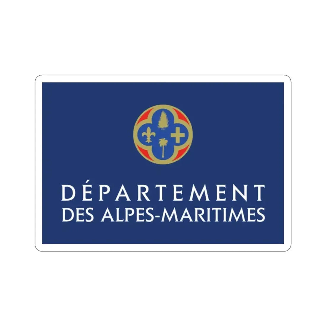 Flag of Alpes Maritimes France STICKER Vinyl Die-Cut Decal - The Sticker Space