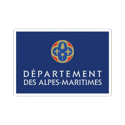 Flag of Alpes Maritimes France - STICKER Vinyl Kiss-Cut Decal 2 Inch White - The Sticker Space
