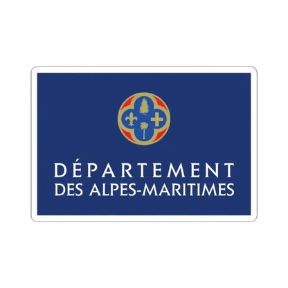 Flag of Alpes Maritimes France - STICKER Vinyl Kiss-Cut Decal 4 Inch White - The Sticker Space
