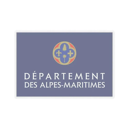 Flag of Alpes Maritimes France - STICKER Vinyl Kiss-Cut Decal 6 Inch Transparent - The Sticker Space