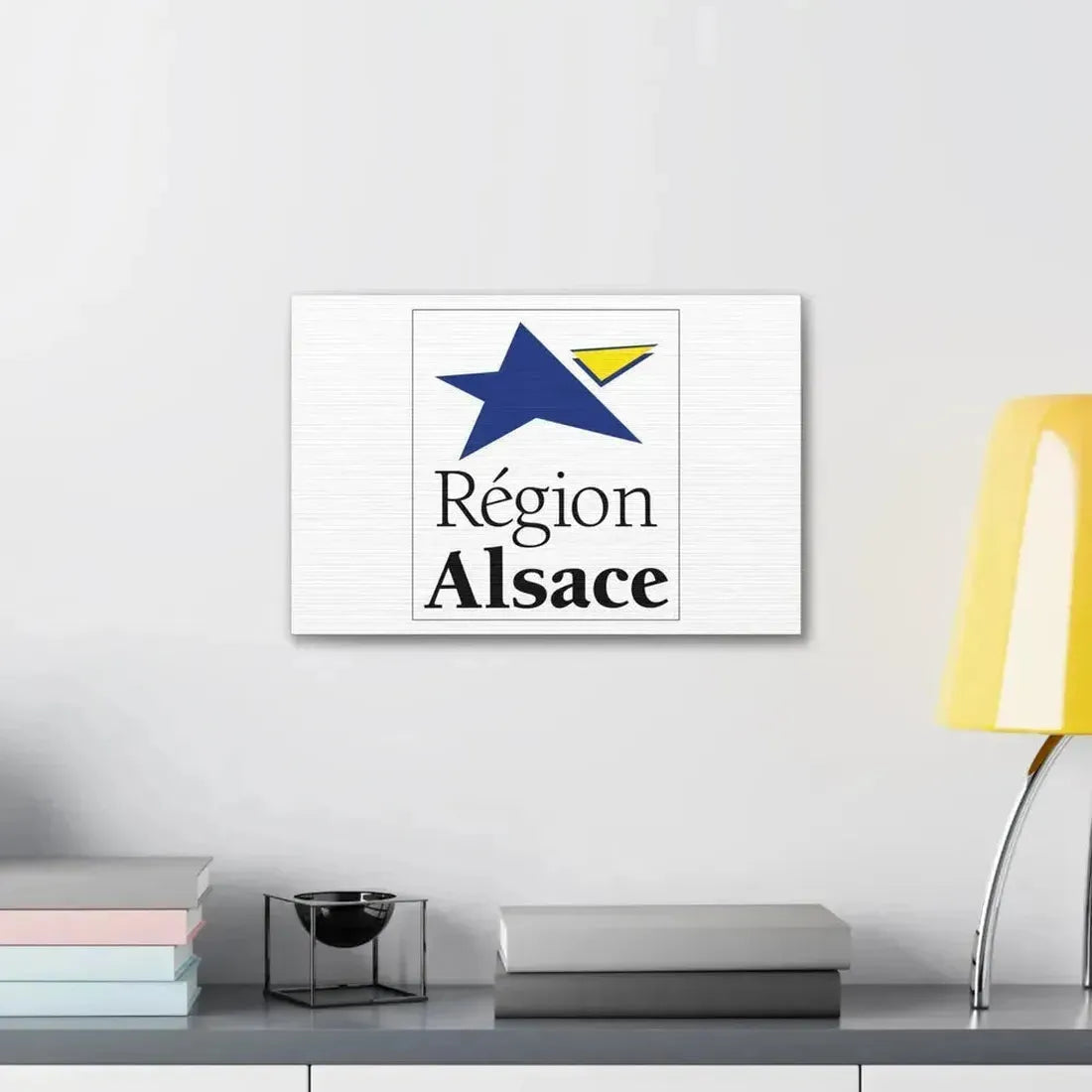 Flag of Alsace France 2 - Canvas Wall Art - The Sticker Space