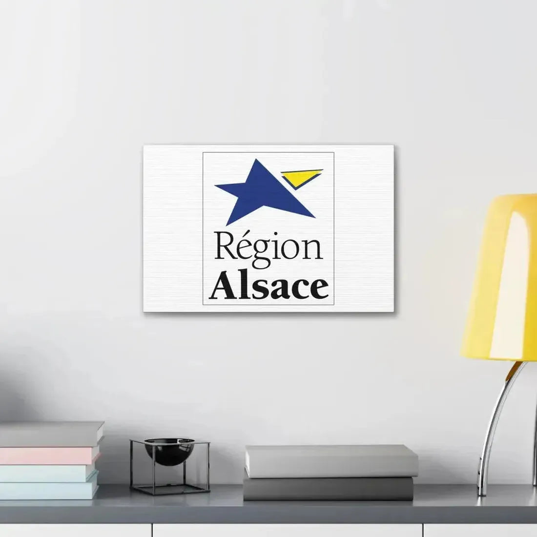 Flag of Alsace France 2 - Canvas Wall Art - The Sticker Space