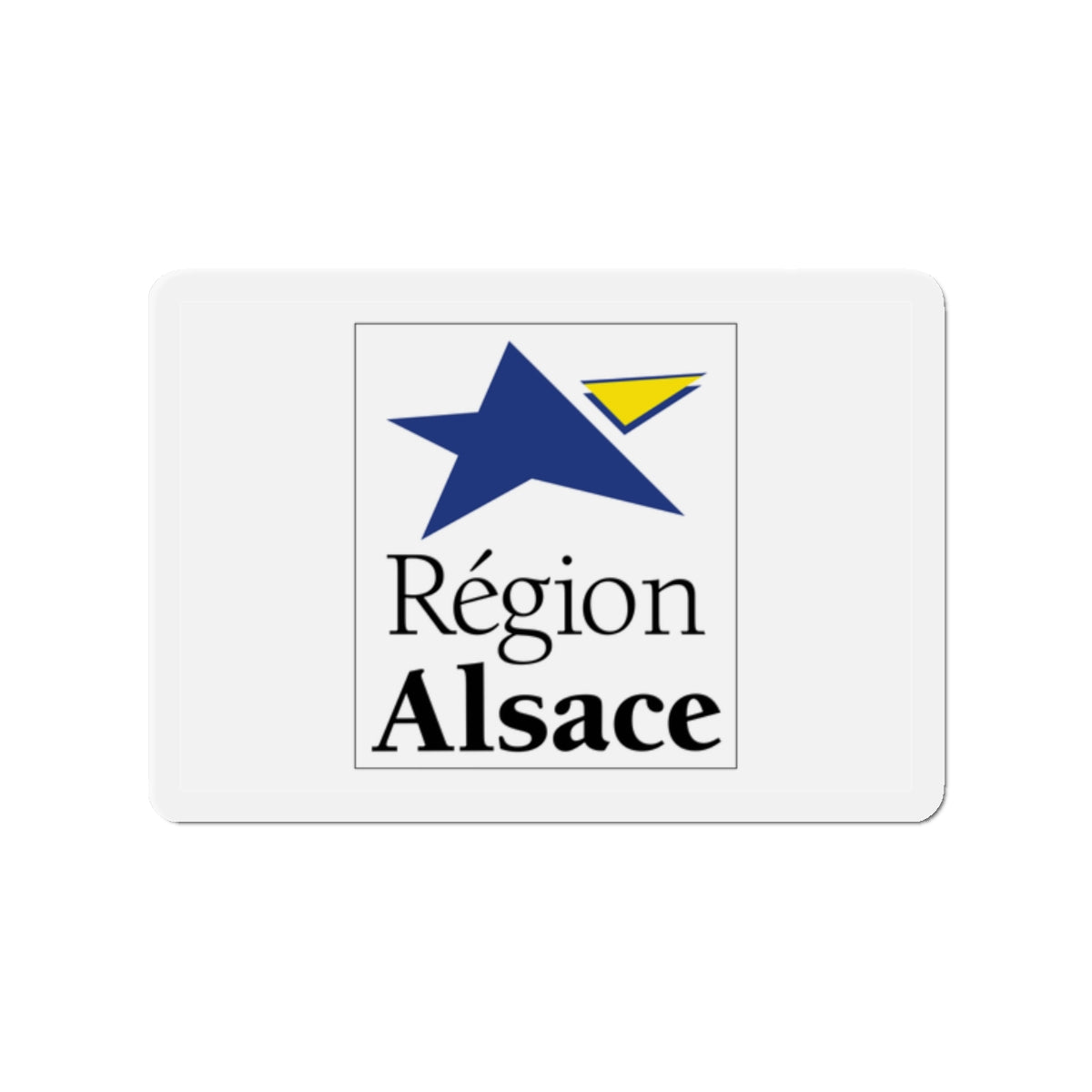 Flag of Alsace France 2 - Die-Cut Magnet-2" x 2"-The Sticker Space