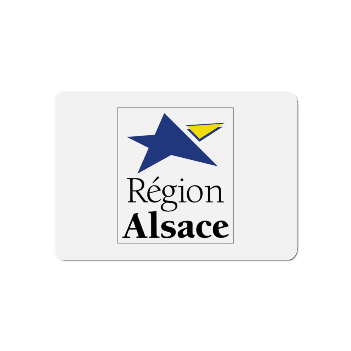 Flag of Alsace France 2 - Die-Cut Magnet-3" x 3"-The Sticker Space