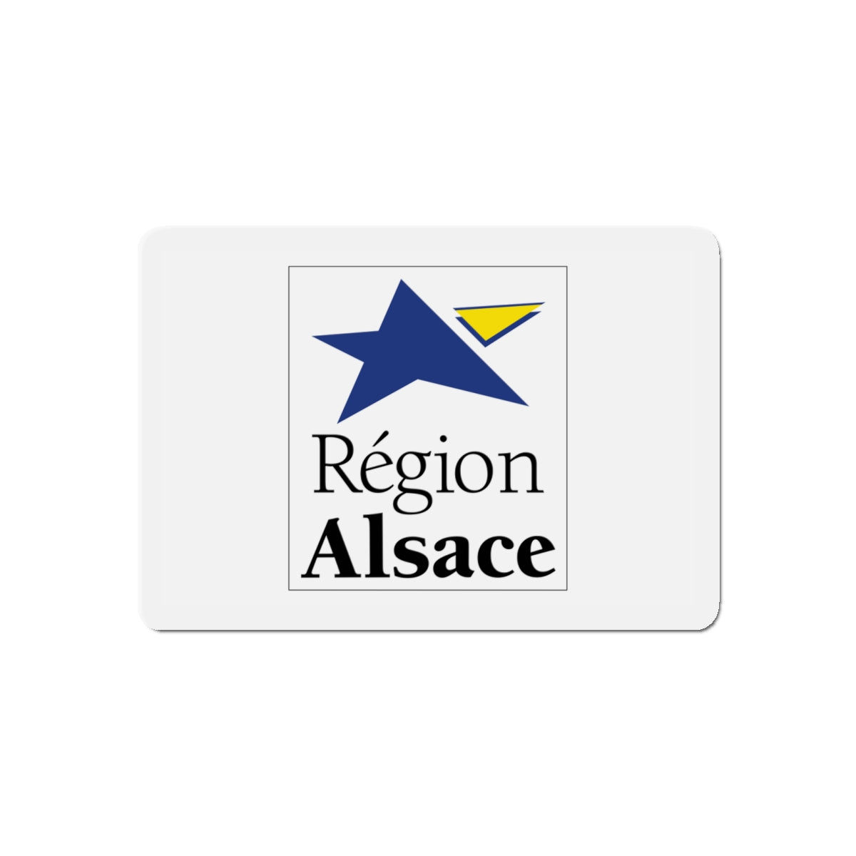 Flag of Alsace France 2 - Die-Cut Magnet-4" x 4"-The Sticker Space