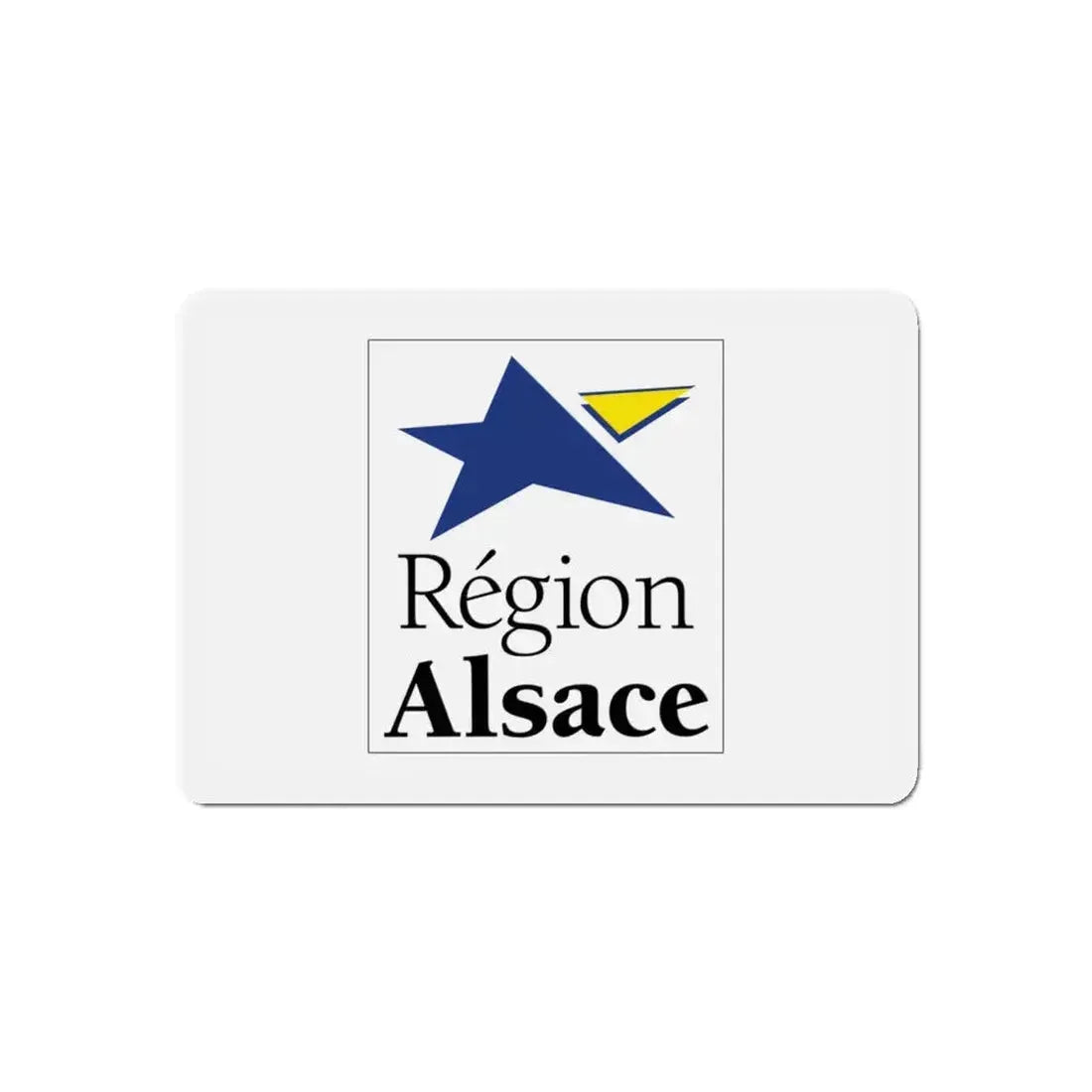 Flag of Alsace France 2 - Refrigerator Magnet 4 Inch - The Sticker Space