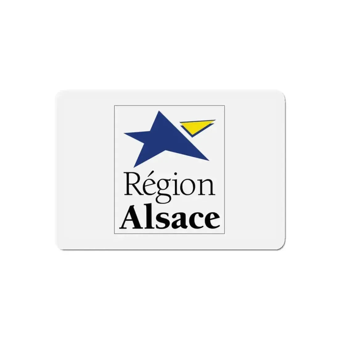 Flag of Alsace France 2 - Refrigerator Magnet - The Sticker Space
