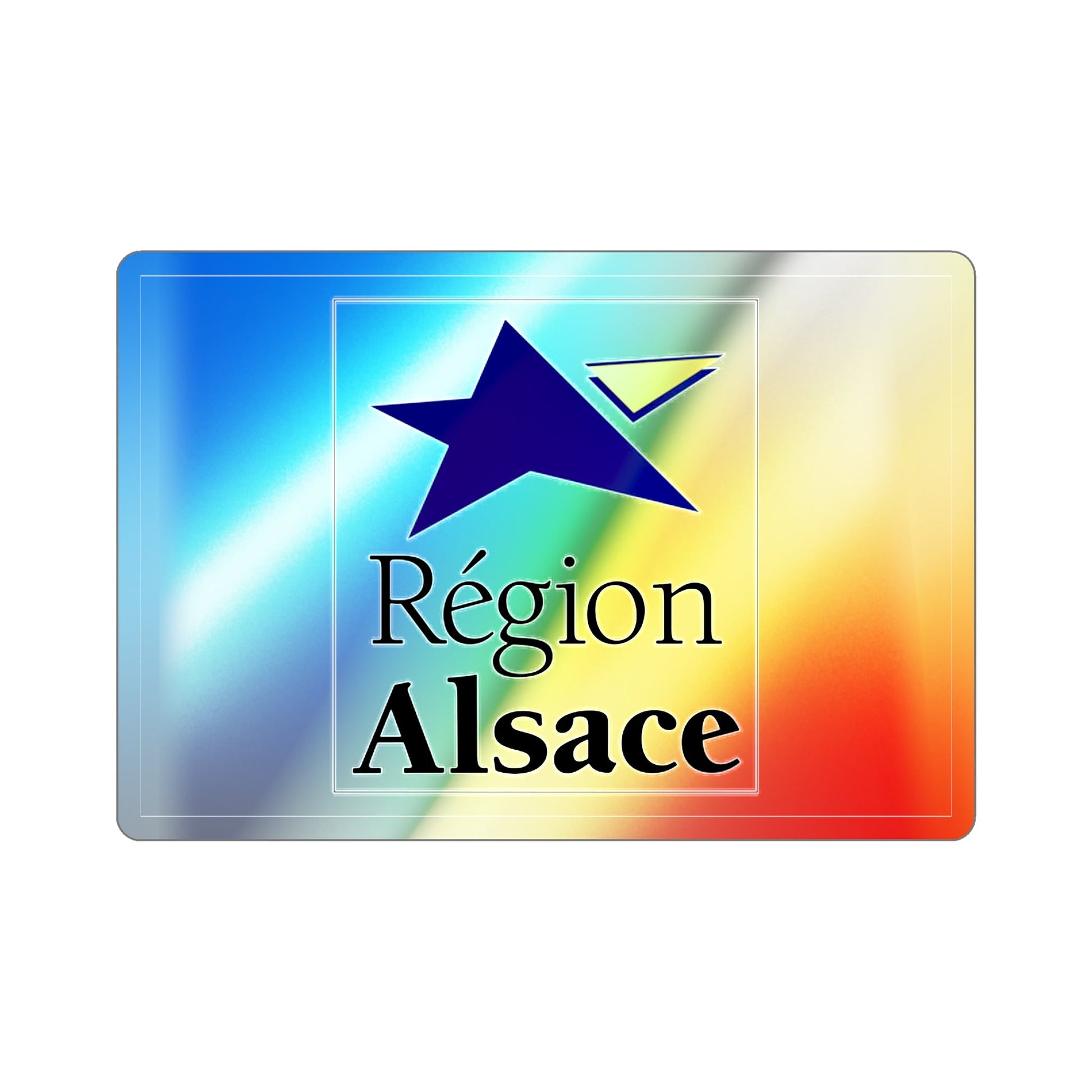 Flag of Alsace France 2 STICKER Die-Cut Vinyl Decal-2 Inch-The Sticker Space