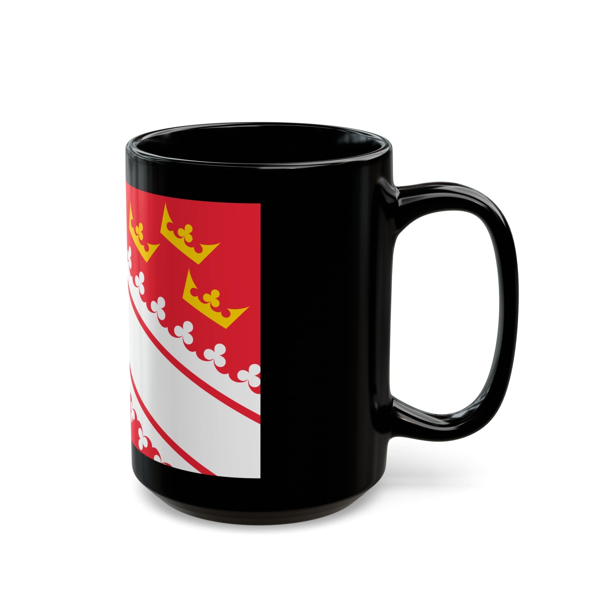 Flag of Alsace France - Black Coffee Mug-The Sticker Space